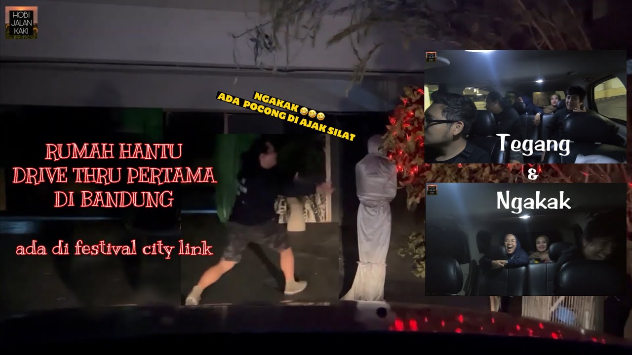 PERTAMA DI BANDUNG, RUMAH HANTU DRIVE THRU DI MALL FESTIVAL CITY LINK BANDUNG. LUCU DAN MENEGANGKAN.