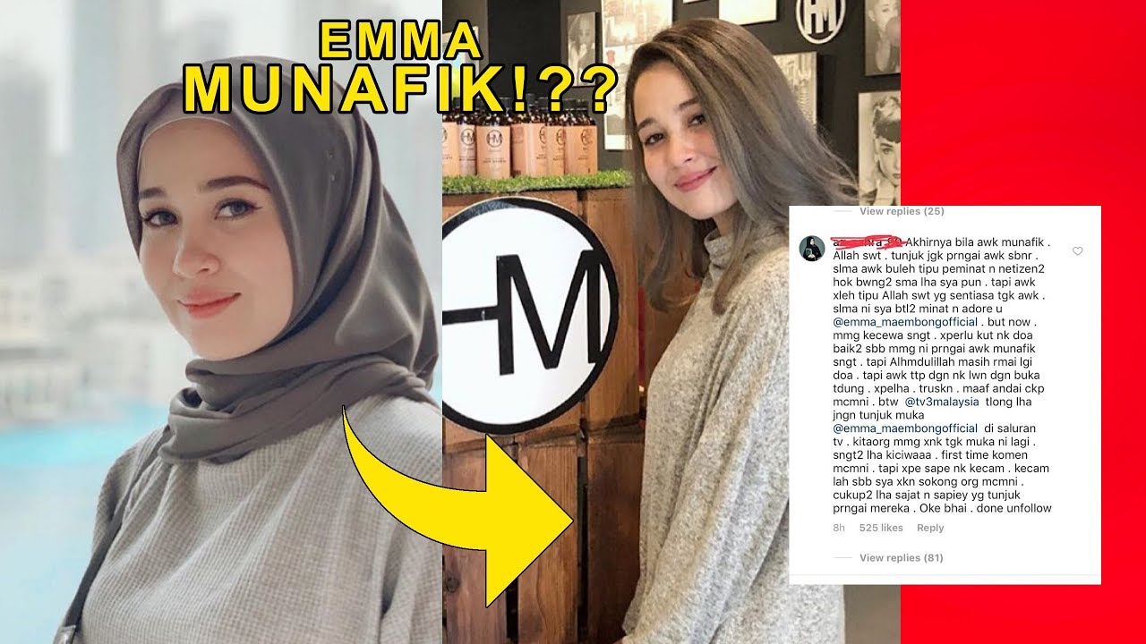 MUNAFIK!?? EMMA MAEMBONG BUKA TUDUNG