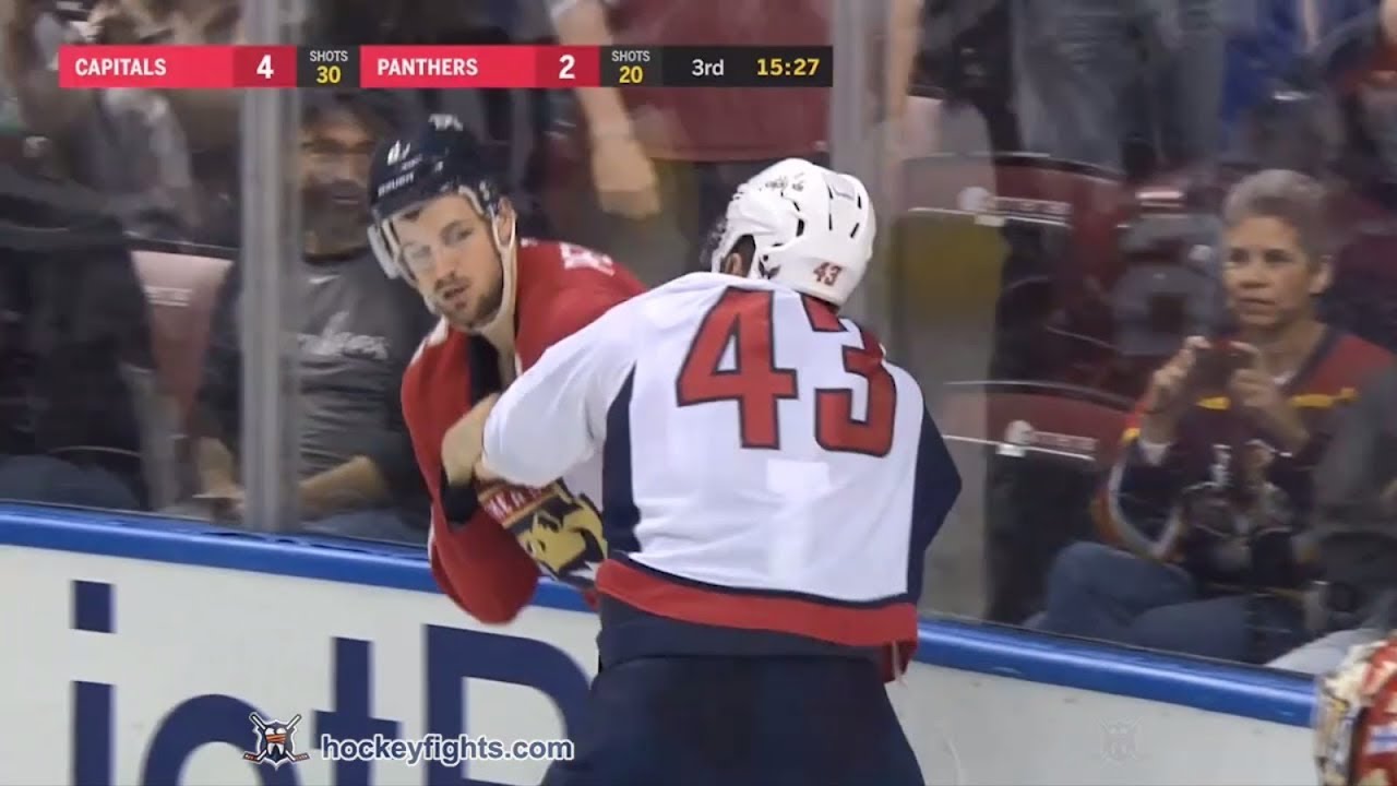 Tom Wilson vs Alex Petrovic Jan 25, 2018