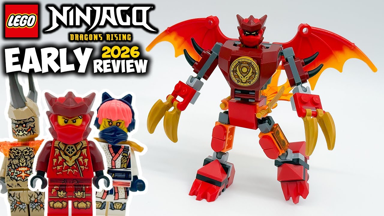 Kai's Dragon Mech Battle Pack EARLY 2026 Review! Ninjago Dragons Rising Season 4 Set 71851