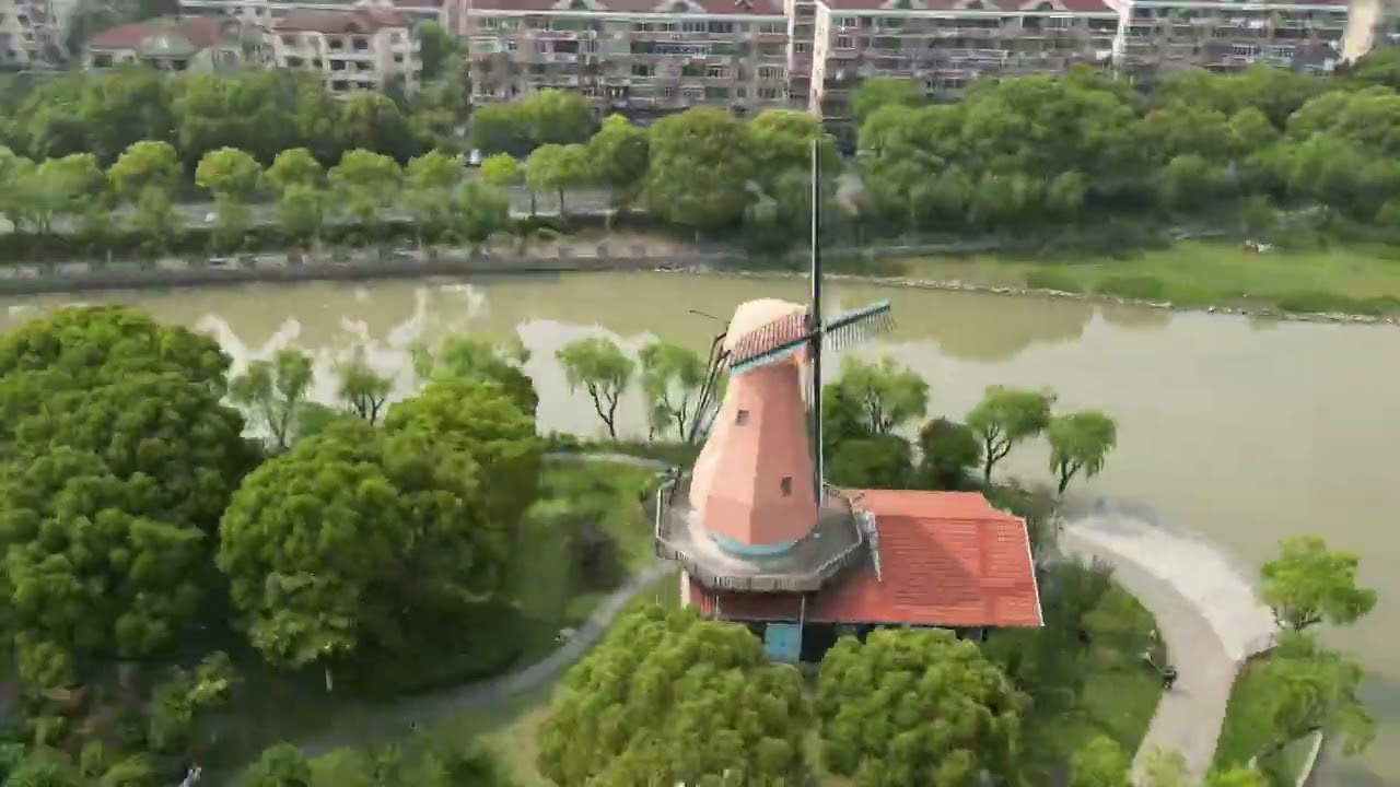 Dutch village in Shanghai #drone #roadbike #shanghai #roadmovie #biketourism