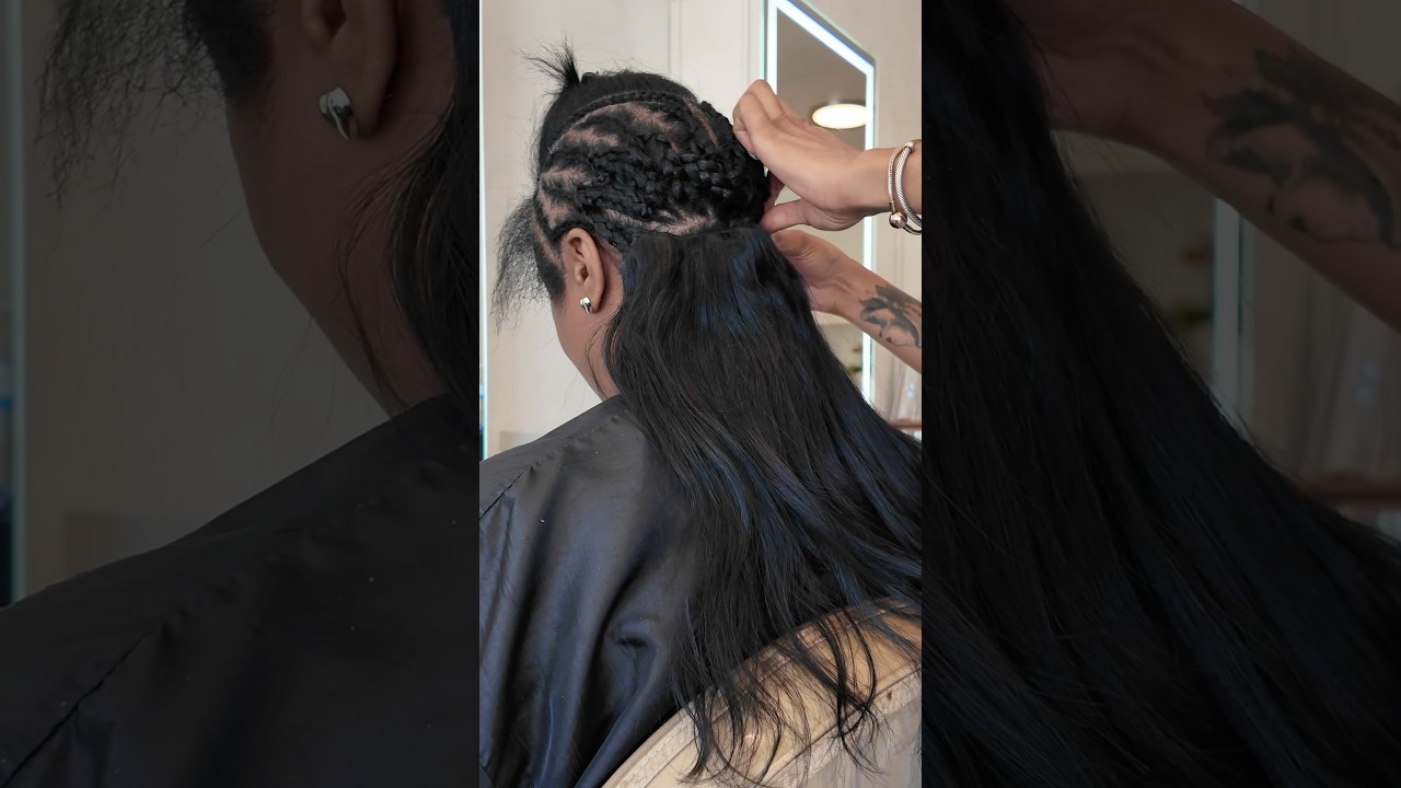 Clip In Hair Extensions/Braided Method #hairextensions #clipins #clipinhair #hair #hairtutorial