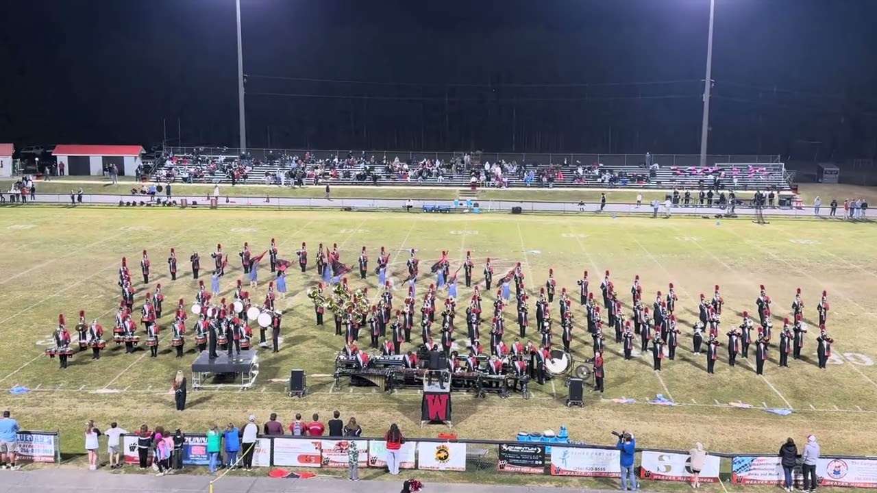(10/24/2025) Weaver High School Marching Band - All the Lonely People (Senior Night)