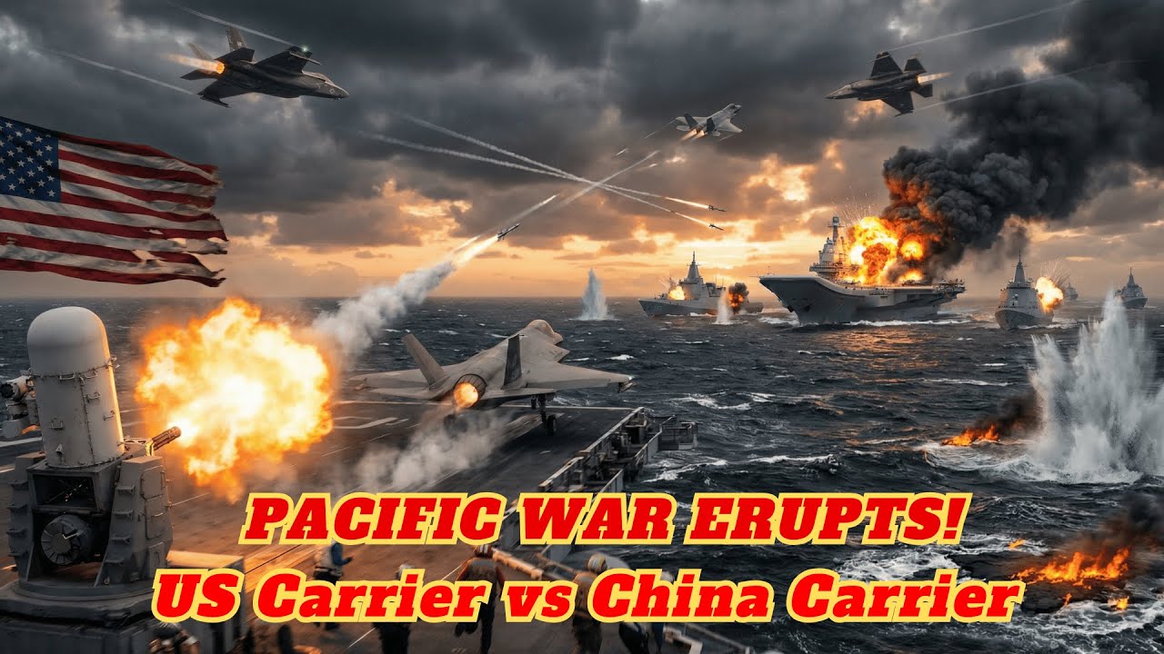 US Navy DESTROYS Chinese Carrier Group - Beijing Retaliates In 5 MINUTES!
