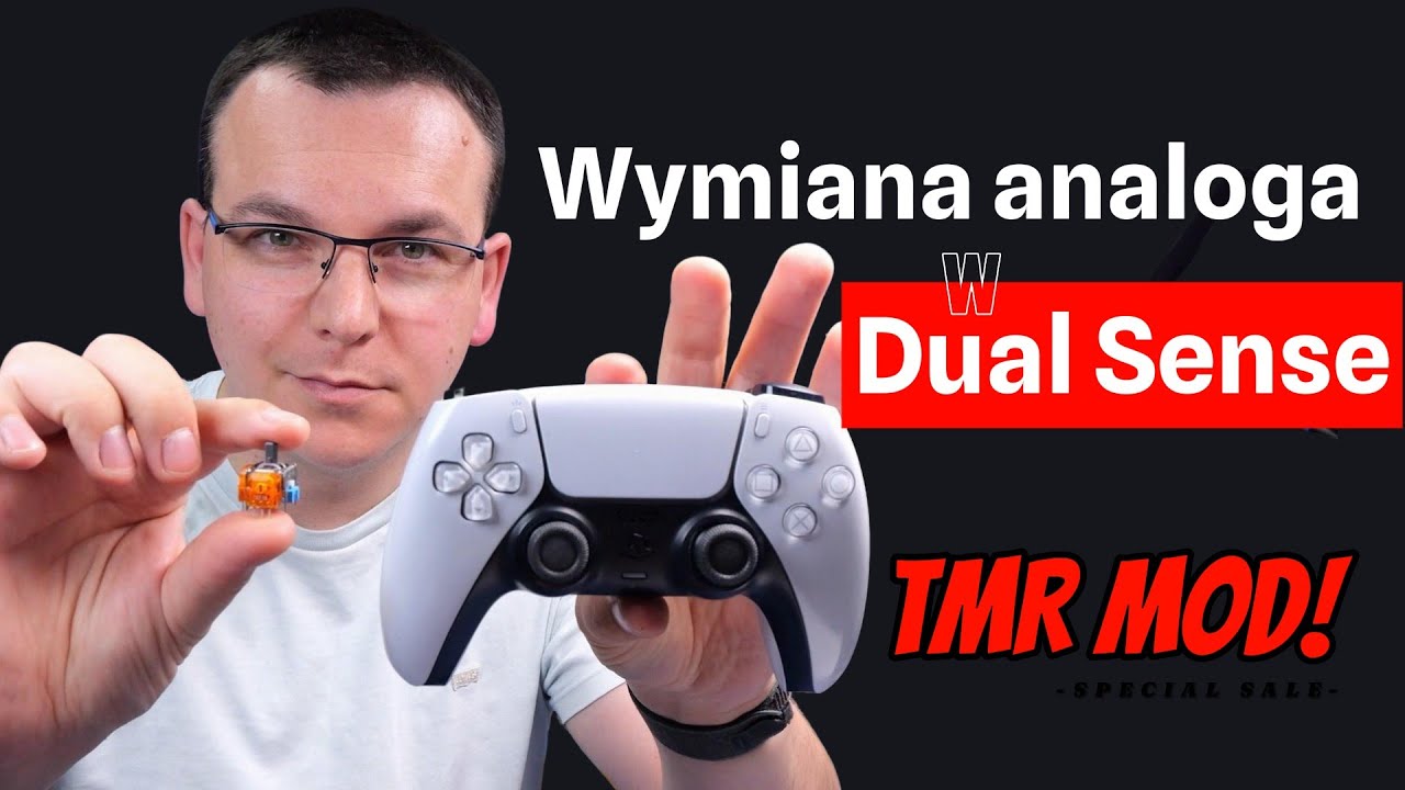 Wymiana analoga w Dual Sense z PS5. Montuję TMR i robię kalibrację!