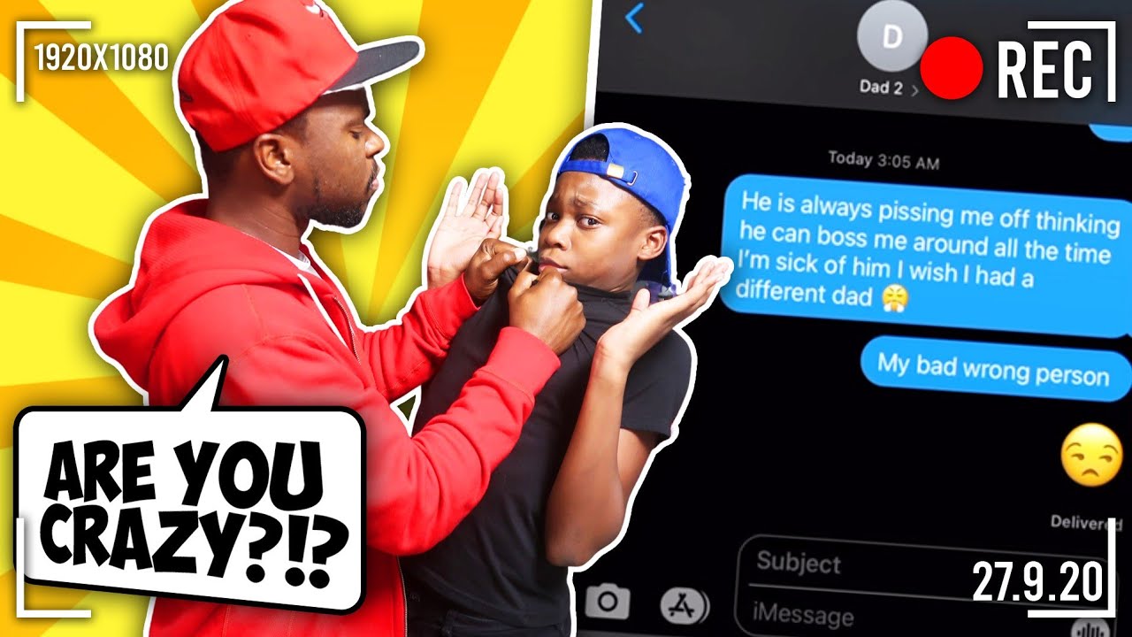 Sending My Dad The Wrong Text Message Prank *Things get Heated*