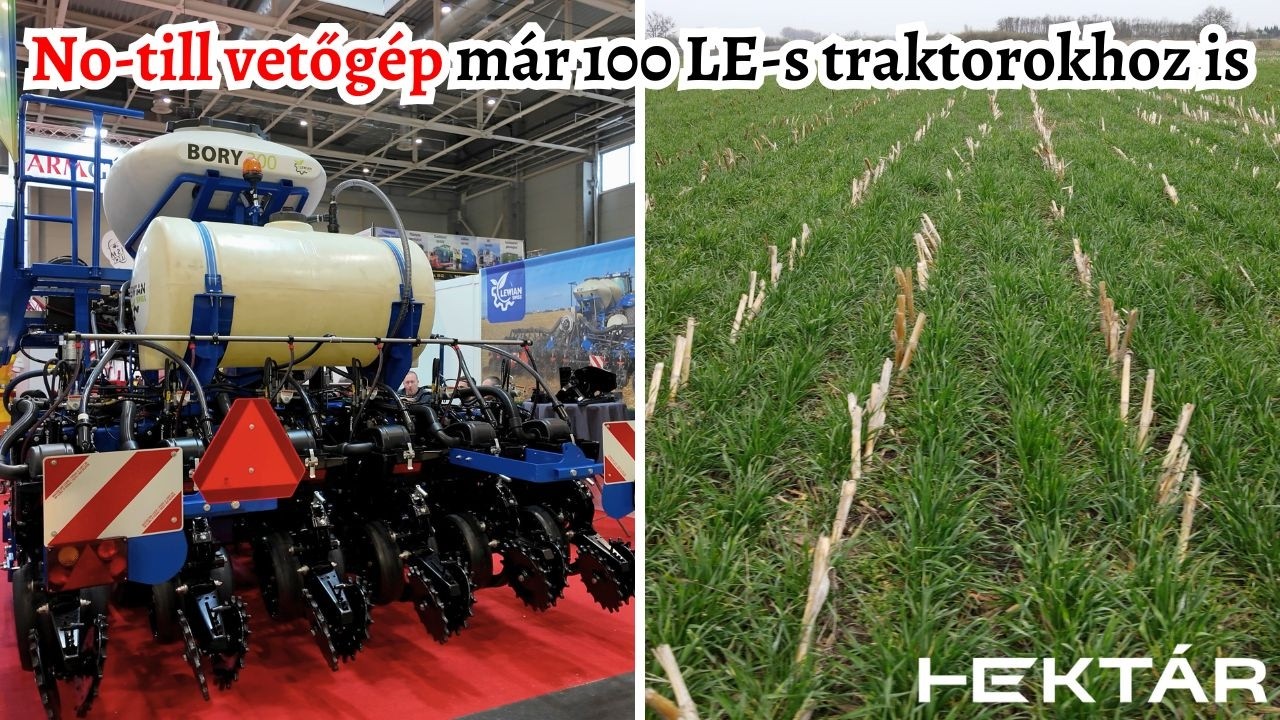 100 lóerős traktorral sem lehetetlen a direktvetés! - Bemutatkozott a 3 méteres BORY no-till vetőgép