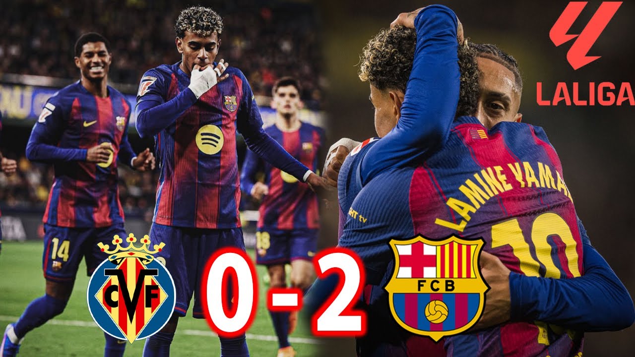 Villarreal vs Barcelone 0-2 | Résumé complet – Liga 21/12/2025