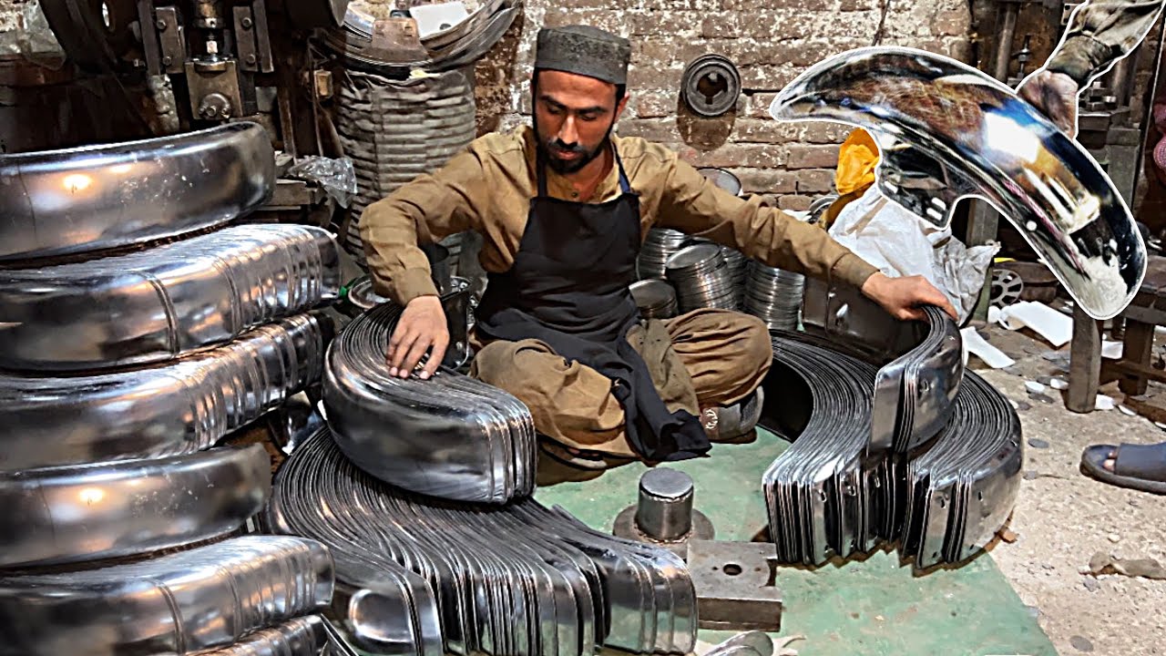 How Bike Mudguard Are Made In Local Factory | The Complete Manufacturing Process