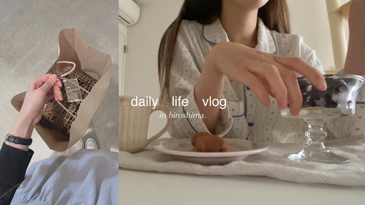 daily life vlog. muji•雑貨購入品👩🏼‍🍳簡単にする自炊🥚喫茶店モーニング🐎🍏社会人の日常