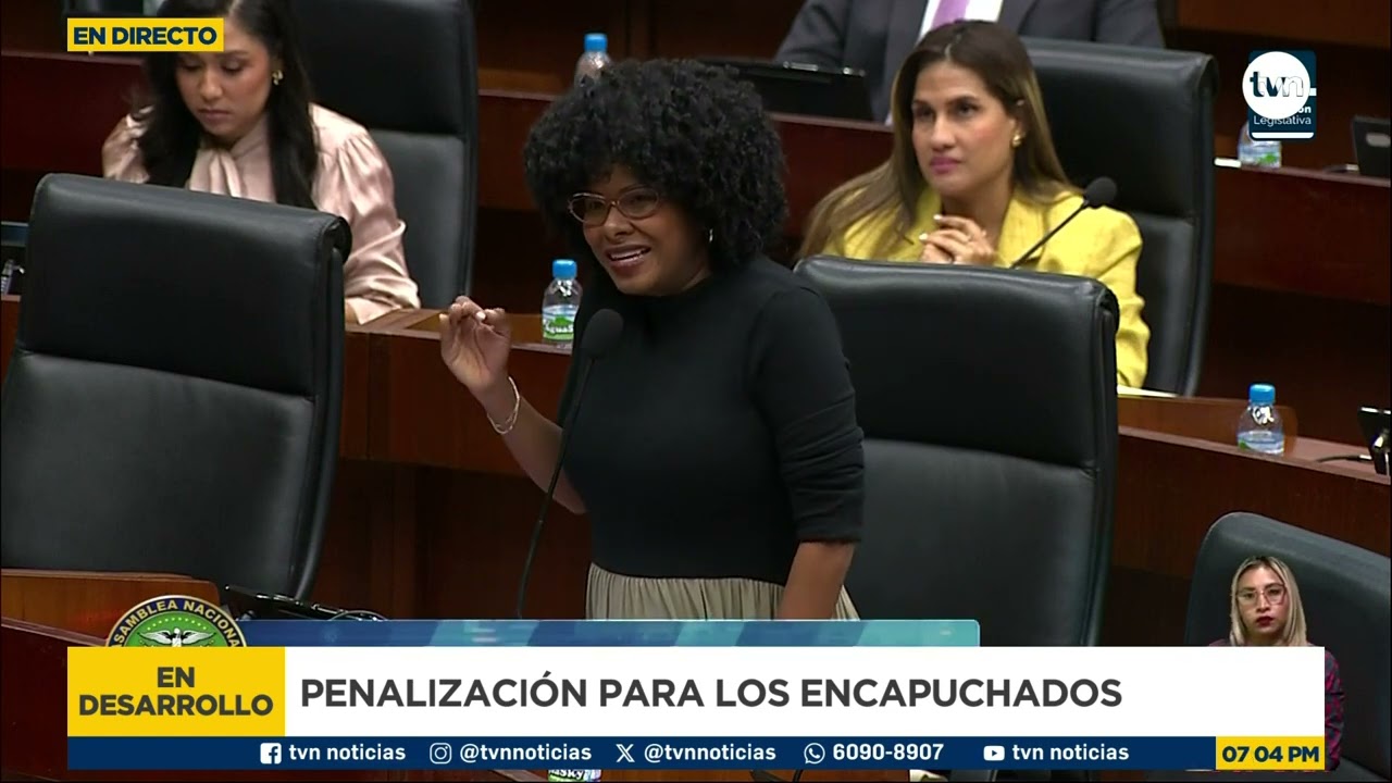 Reacciones en la Asamblea Nacional por proyecto que penalizaría a encapuchados en protestas