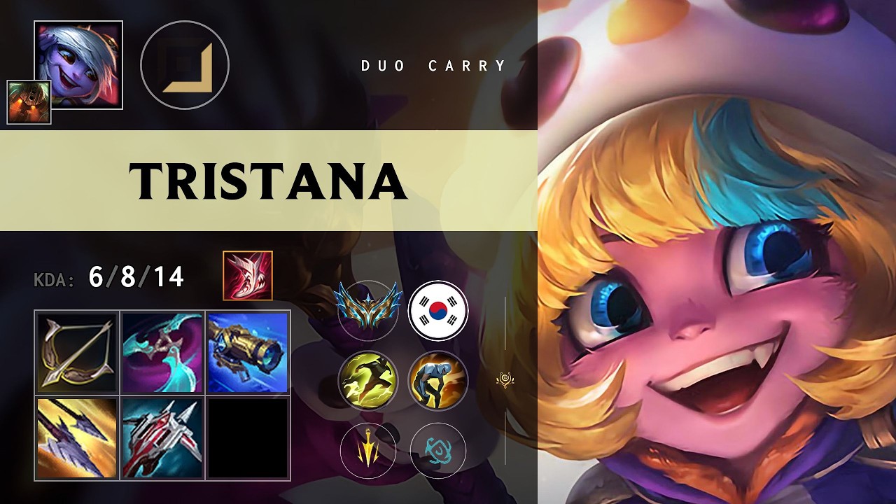 Tristana ADC vs Yunara - KR Challenger Patch 26.19