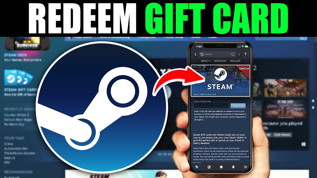Как активировать подарочные карты Steam в мобильном приложении &mdash; простое руководство