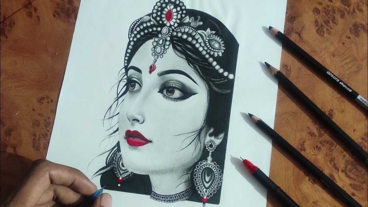 How To Draw Durga Maa | Easy Drawing Tutorial 