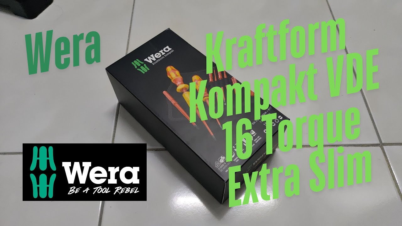 Wera VDE 16 Torque Screwdriver Set: Extra Slim Precision! (1.2-3.0 Nm) #Wera #torquetools #VDE