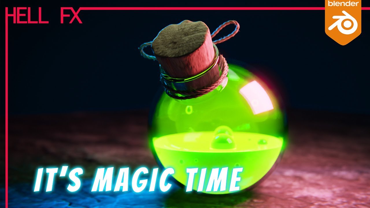 Magic Potion Bottle | Blender 2.9