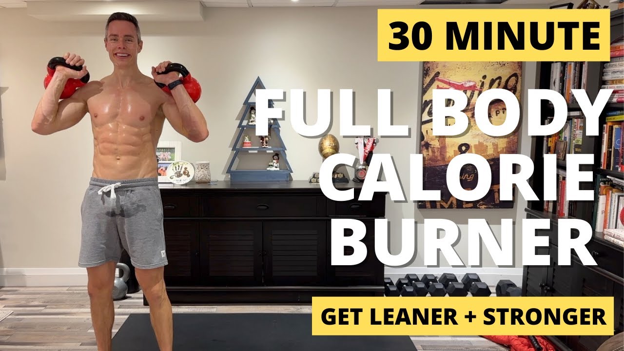 30 Minute Total Body Workout With Kettlebells | Full Body Calorie Burner