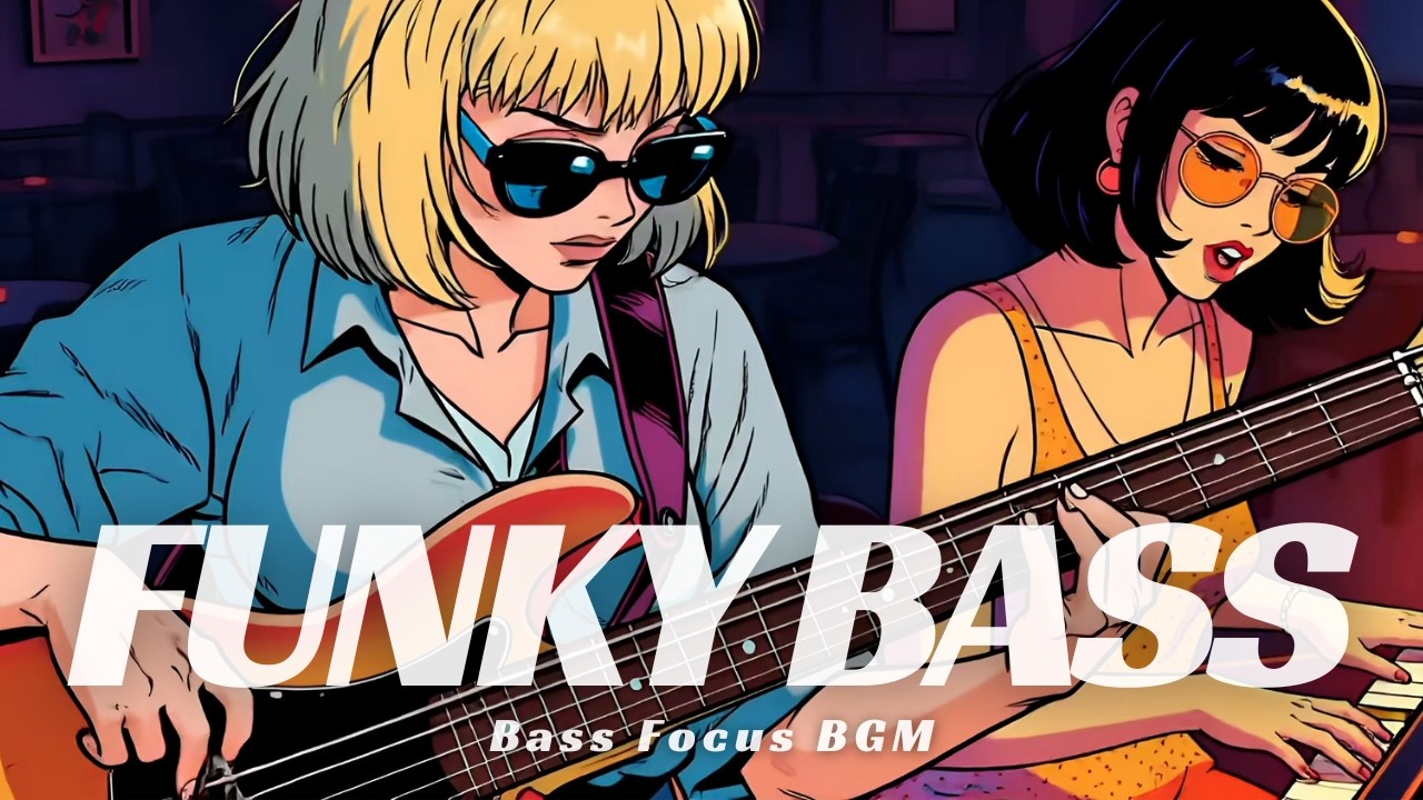 Midnight Groove Funky Piano & Bass | Funky Fusion Bass for Work & Relax