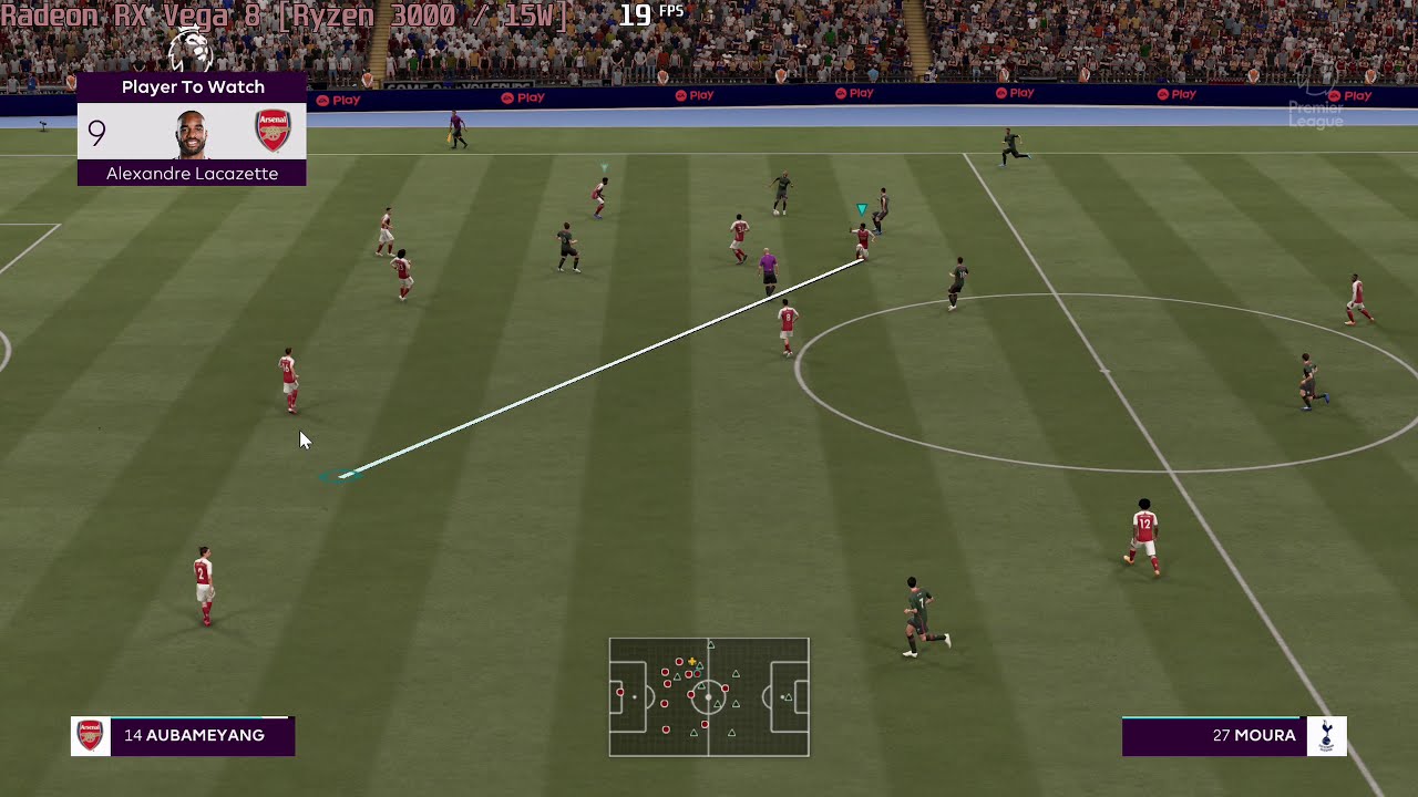 🎮 AMD Radeon RX Vega 8 [Ryzen 3000, 15W] - FIFA 21 gameplay benchmarks (1080p)