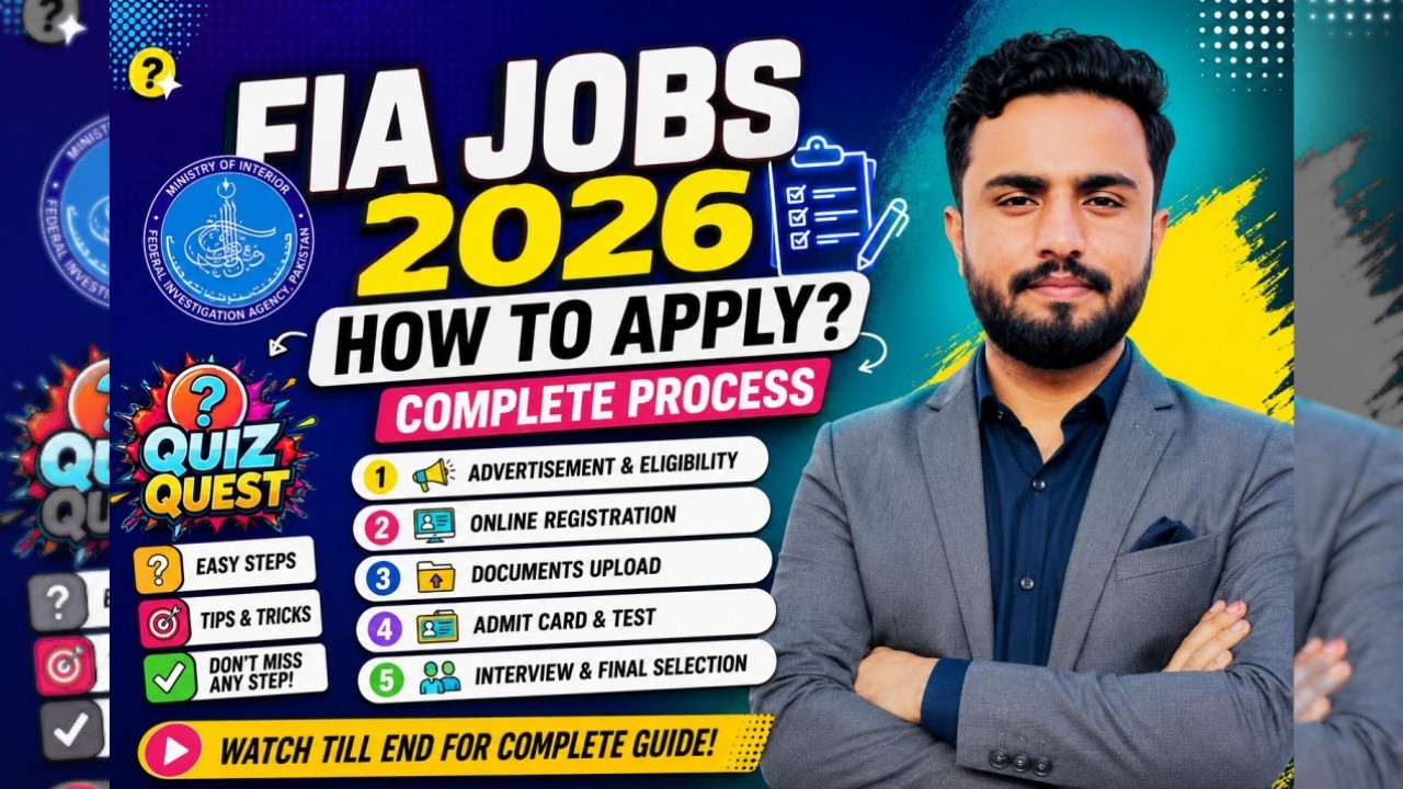 FIA Jobs 2026 Complete Guide | How To Apply Online Step By Step
