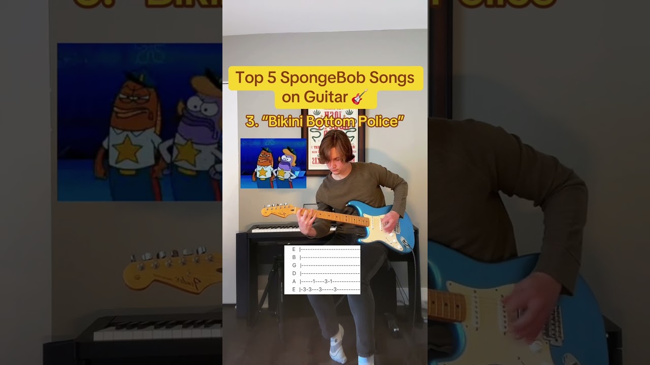 Top 5 SpongeBob Songs on Guitar 🎸