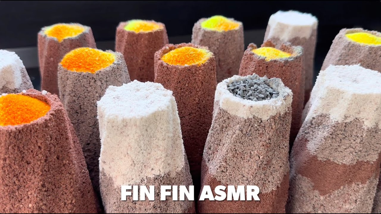 ASMR : Crumbling Volcano Shape 🌋🌋 #399