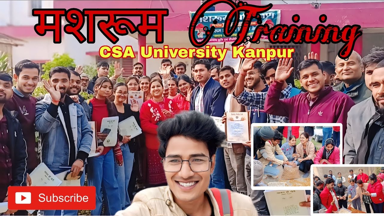 Mushroom Training CSA University Kanpur l G.K.Sisodia Vlogs 