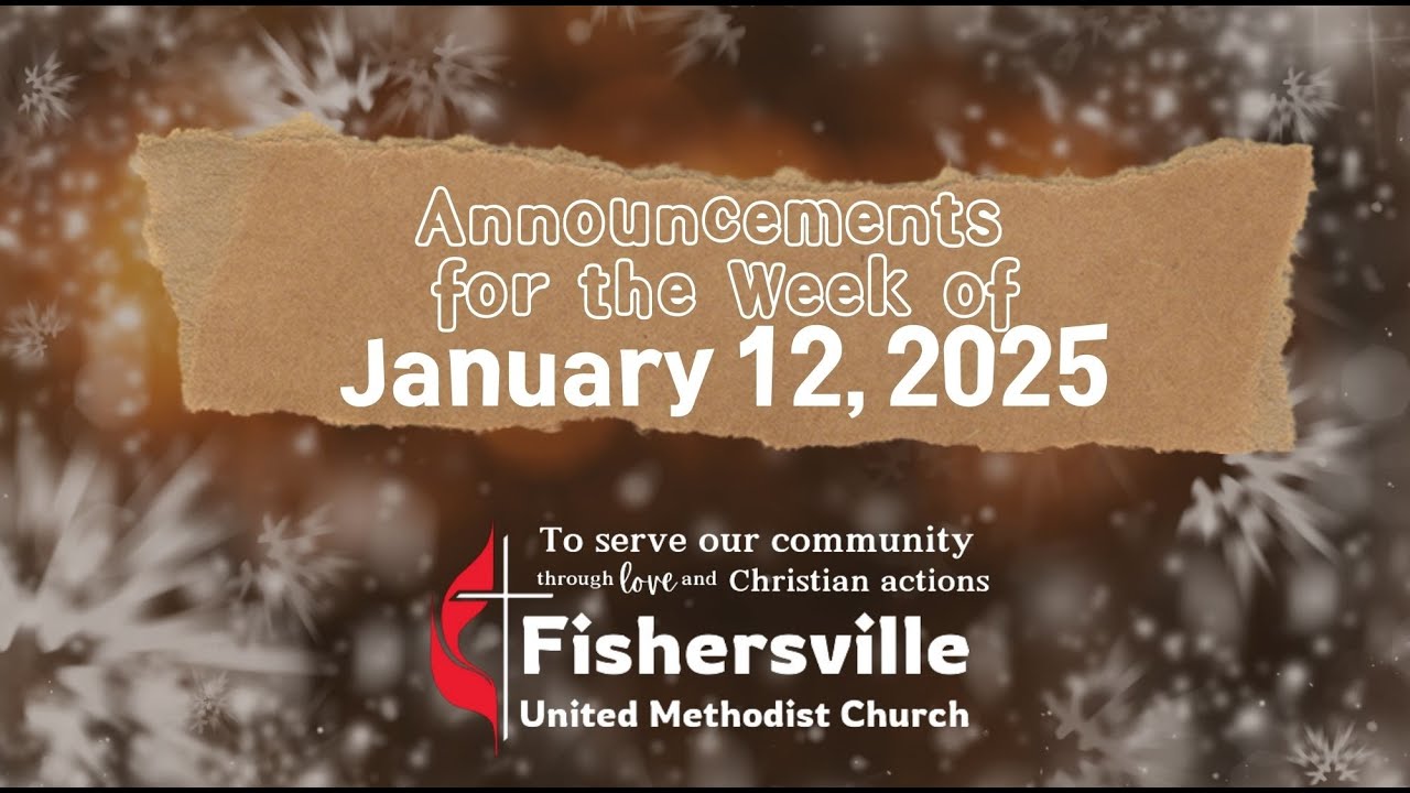 January 12 Announcements