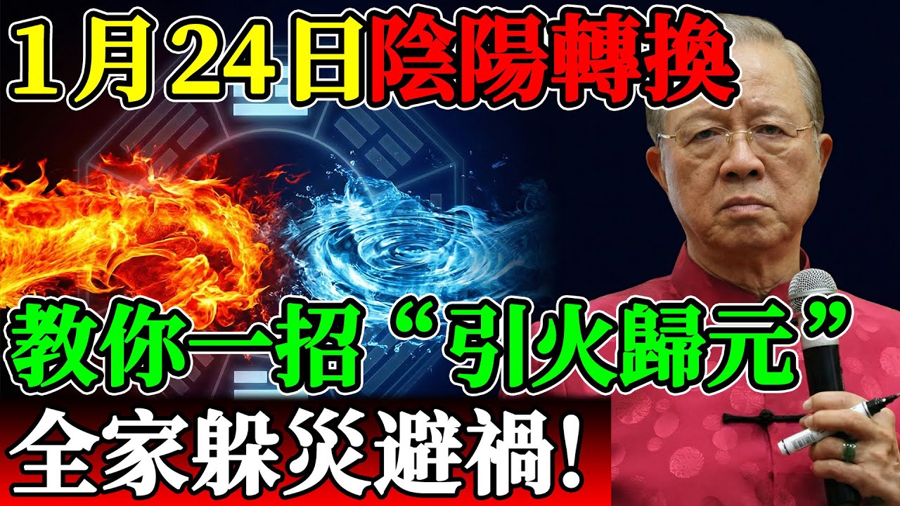 1月24日曾仕強教你一招“引火歸元”，全家躲災避禍！#曾仕強 #曾仕強教授 #易經智慧 #易經 #國學 #2026運勢 #2026丙午年 #赤馬年 #紅羊劫 #1月24日