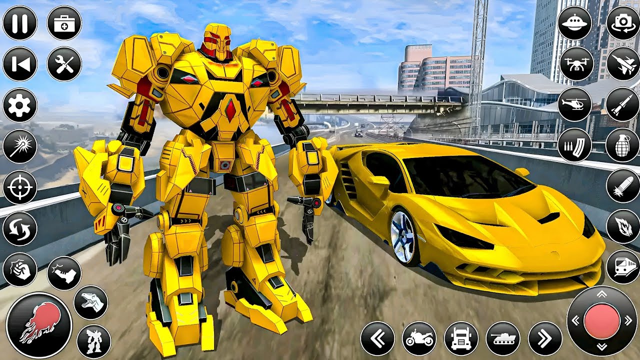 Grand Flying Robot Transformation Car Jet Helicopter Bike UFO Game 3D 2026