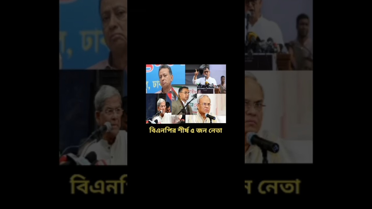 Top 5 bnp leaders. #bnp #bnpnews #viral #foryou #news #politics #trendingtales #newstrap #newspost