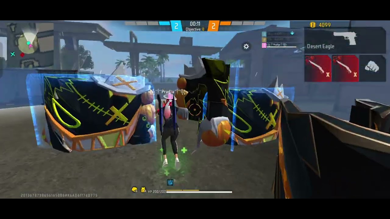 Please support guys 👈👀 CUSTOM MACHE ( 1 V 2) #pradip #freefire #subscribe #video 