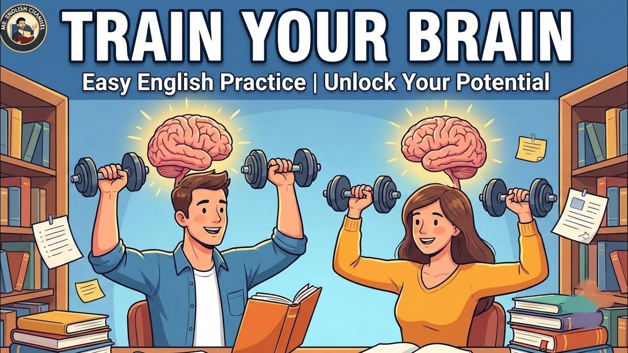 English Podcast for Easy English Conversation | How to Train Your Brain | B1