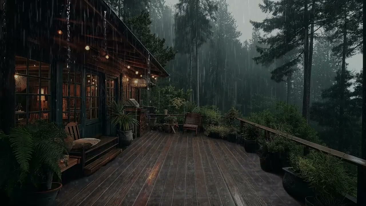 Soothing Forest Rain at Night | Heavy Rain Sounds to Relax, Unwind & Drift Into Deep Sleep