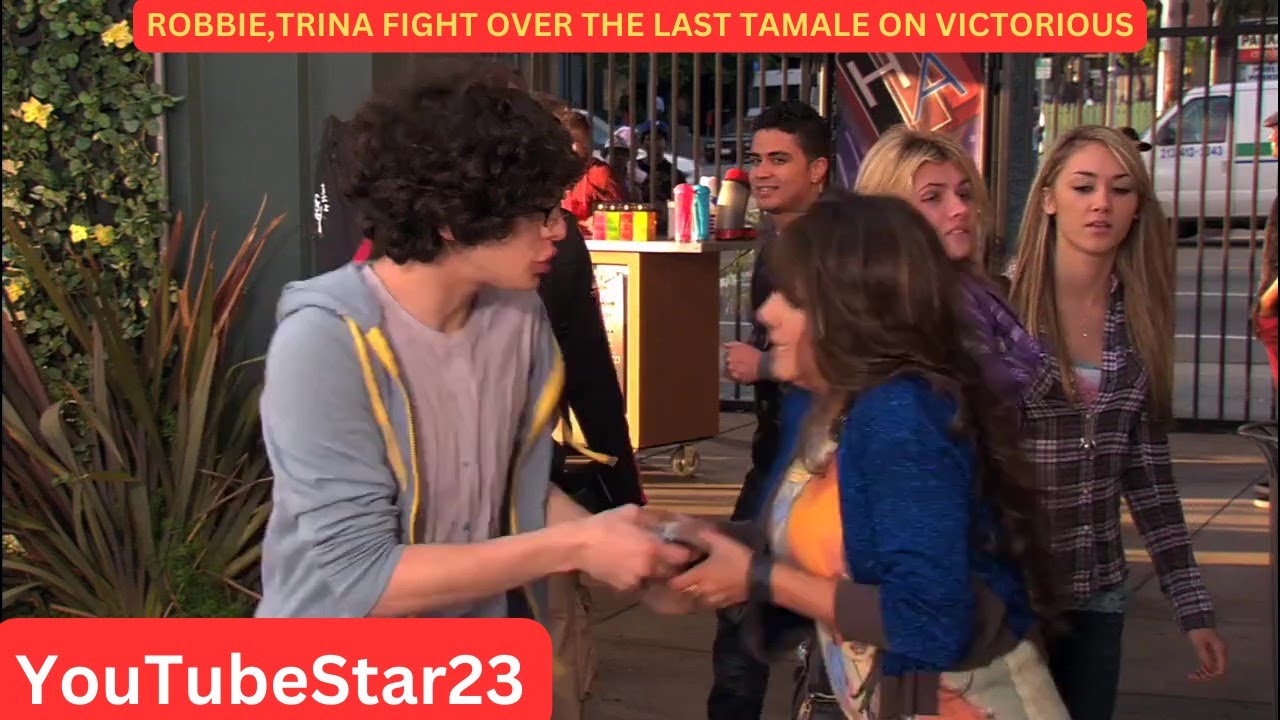 Robbie,Trina FIGHT over the last tamale on Victorious