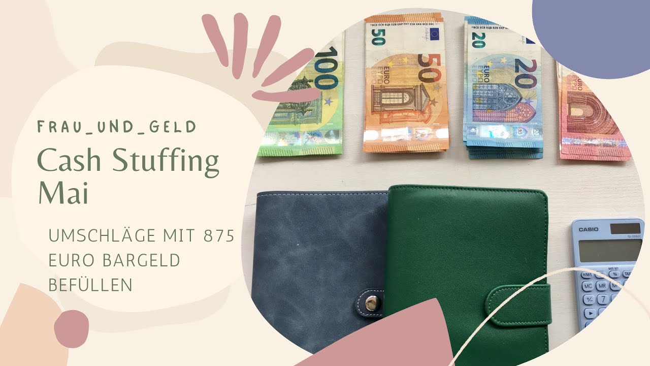 Cash Stuffing Mai Budget🌸 Umschläge mit 875 Euro Bargeld befüllen 💵