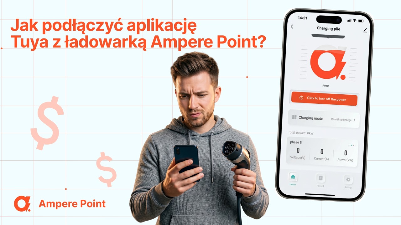Podłączenie ładowarki serii Ampere Point Q do aplikacji Tuya / Smartlife