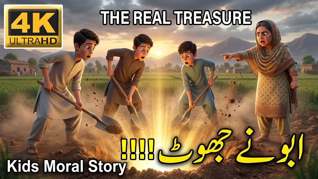 The Real Treasure | Pixar Style Moral Story | Urdu Hindi Stories | Islamic kids Stories 2026