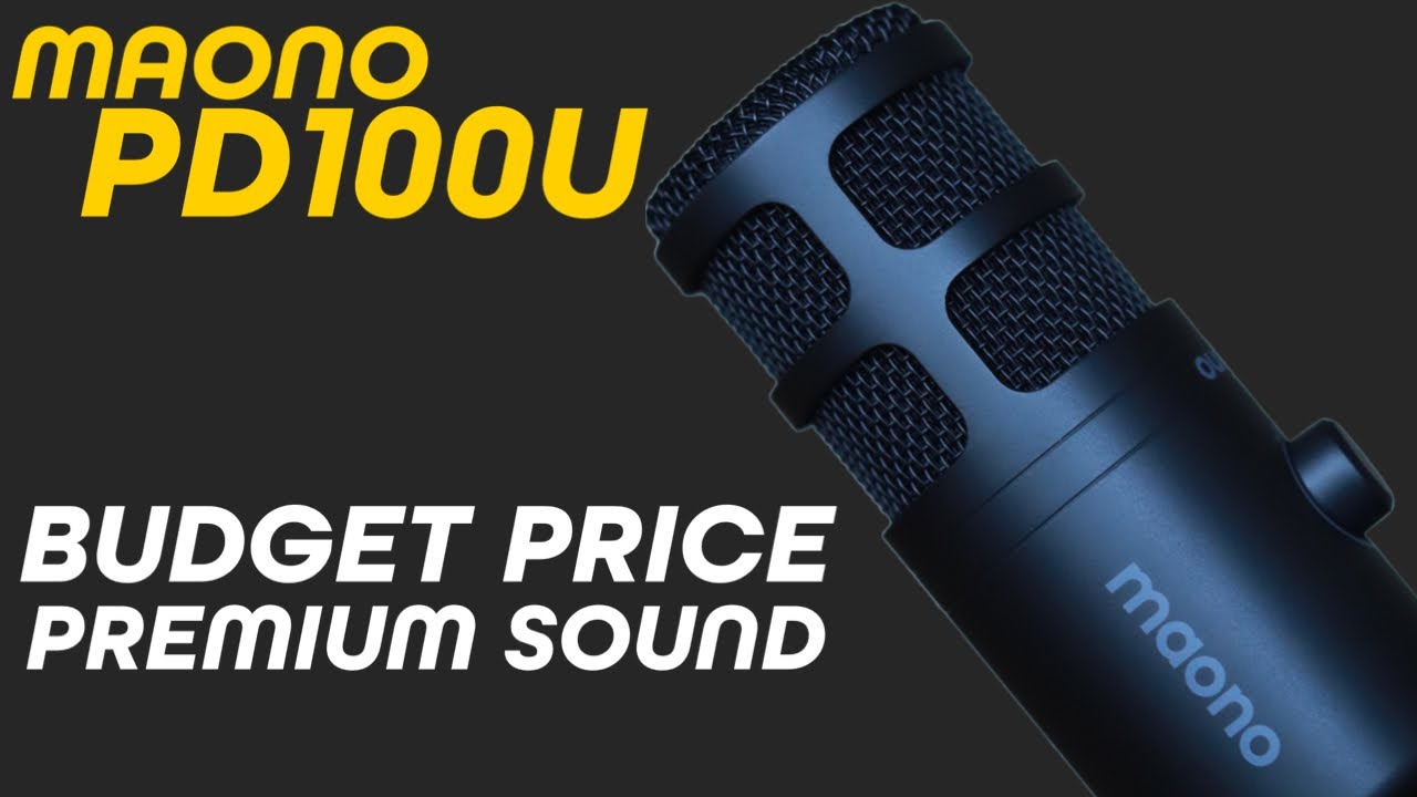 Amazing Twitch/YouTube Starter Mic Under $100 | Maono PD100U USB Dynamic Mic Review