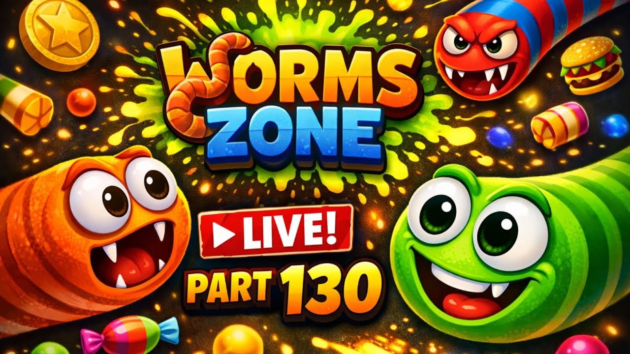 Worms Zone LIVE 🔥 Part 130 | Giant Worm Domination Continues! 🐍
