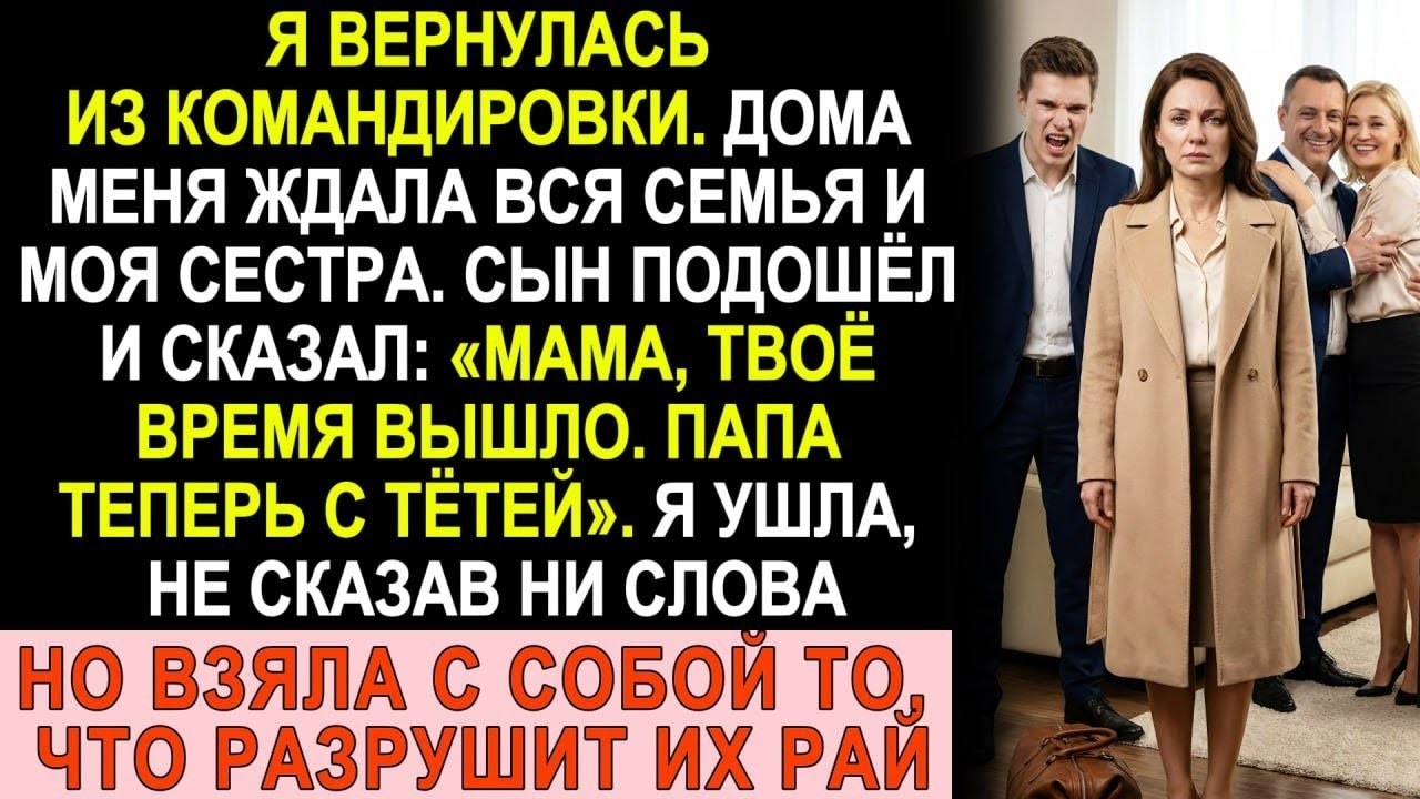 Прилетела из командировки  Дома ждал приговор от родных  Но последнее слово осталось за мной