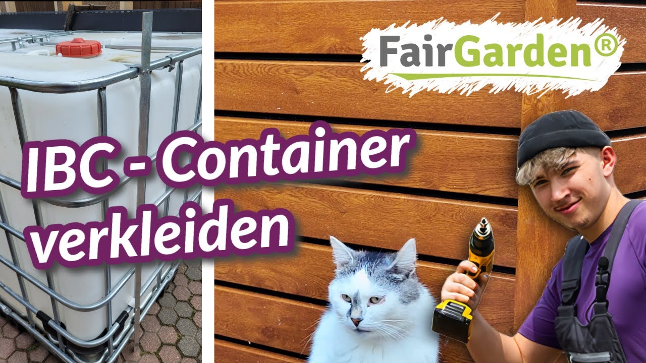 IBC Container einfach verkleiden / DIY / mit Rhombuspaneelen von FairGarden®