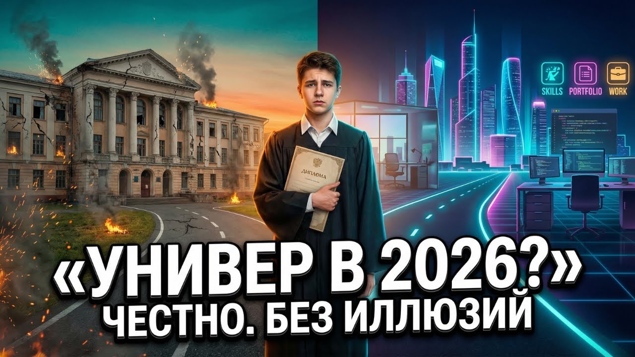 СТОИТ ли идти в УНИВЕРСИТЕТ в 2026 году ? ЧЕСТНО и БЕЗ иллюзий