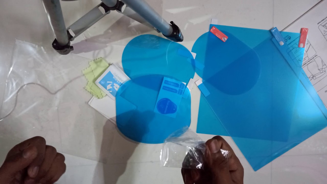 How to install rainproof anti fog protective film in hindi(this product is not manufacturing now )