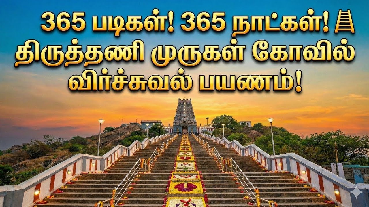 365 படிகள்! 365 நாட்கள்! 🪜 திருத்தணி முருகன் கோவில் விர்ச்சுவல் பயணம்!