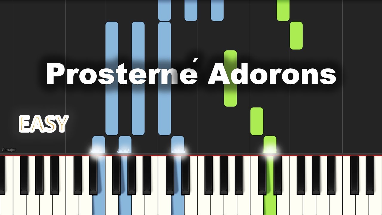 Prosterné Adorons | EASY PIANO TUTORIAL BY Extreme Midi