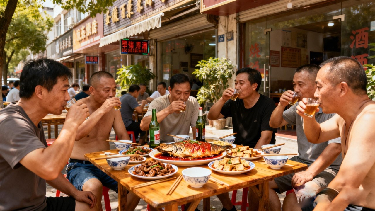 淮安超好吃的苍蝇馆子，一斤二两红烧大肠头50元一份，4个菜118块【舟小九】