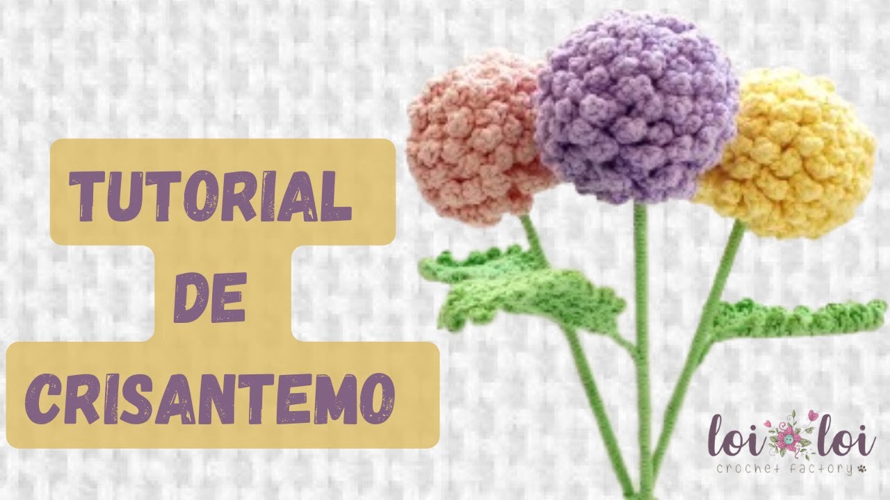 Como hacer un Crisantemo a crochet