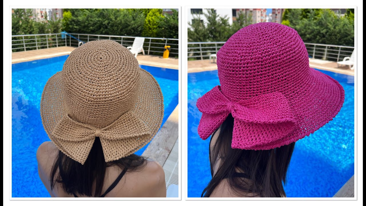 FİYONKLU  ŞAPKA YAPILIŞI | HASIR ŞAPKA YAPIMI 👒🥰🔥💯🧿🙋🏻‍♀️