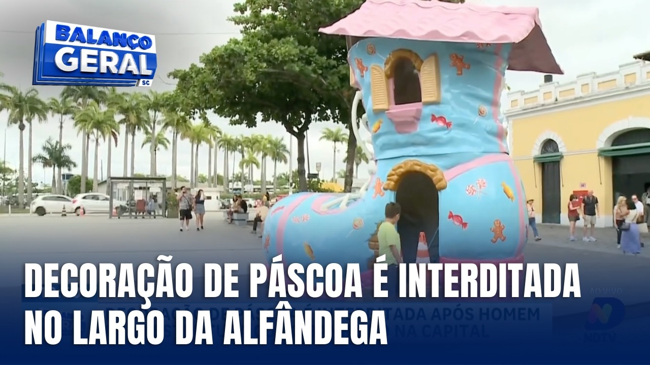 Incidente leva à interdição de decoração de Páscoa na capital